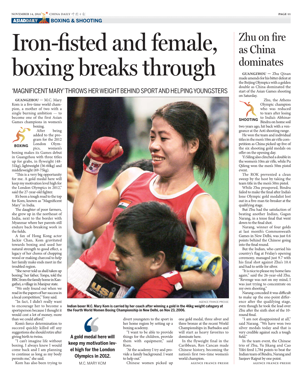 Iron-Fisted and Female, Boxing Breaks Through