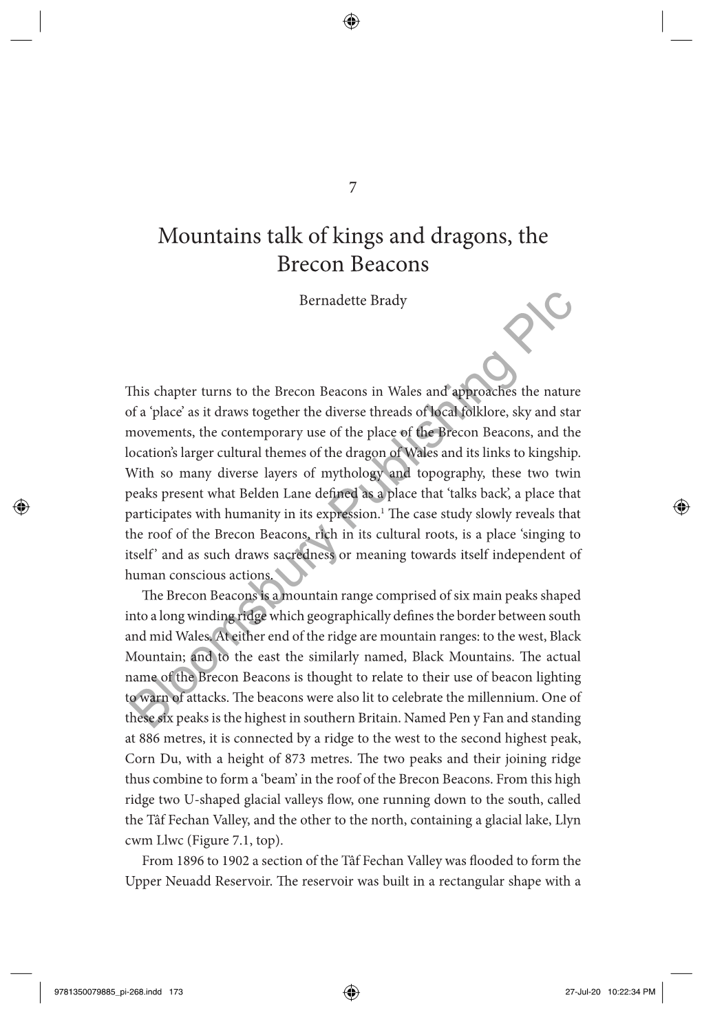 Mountains Talk of Kings and Dragons, the Brecon Beacons