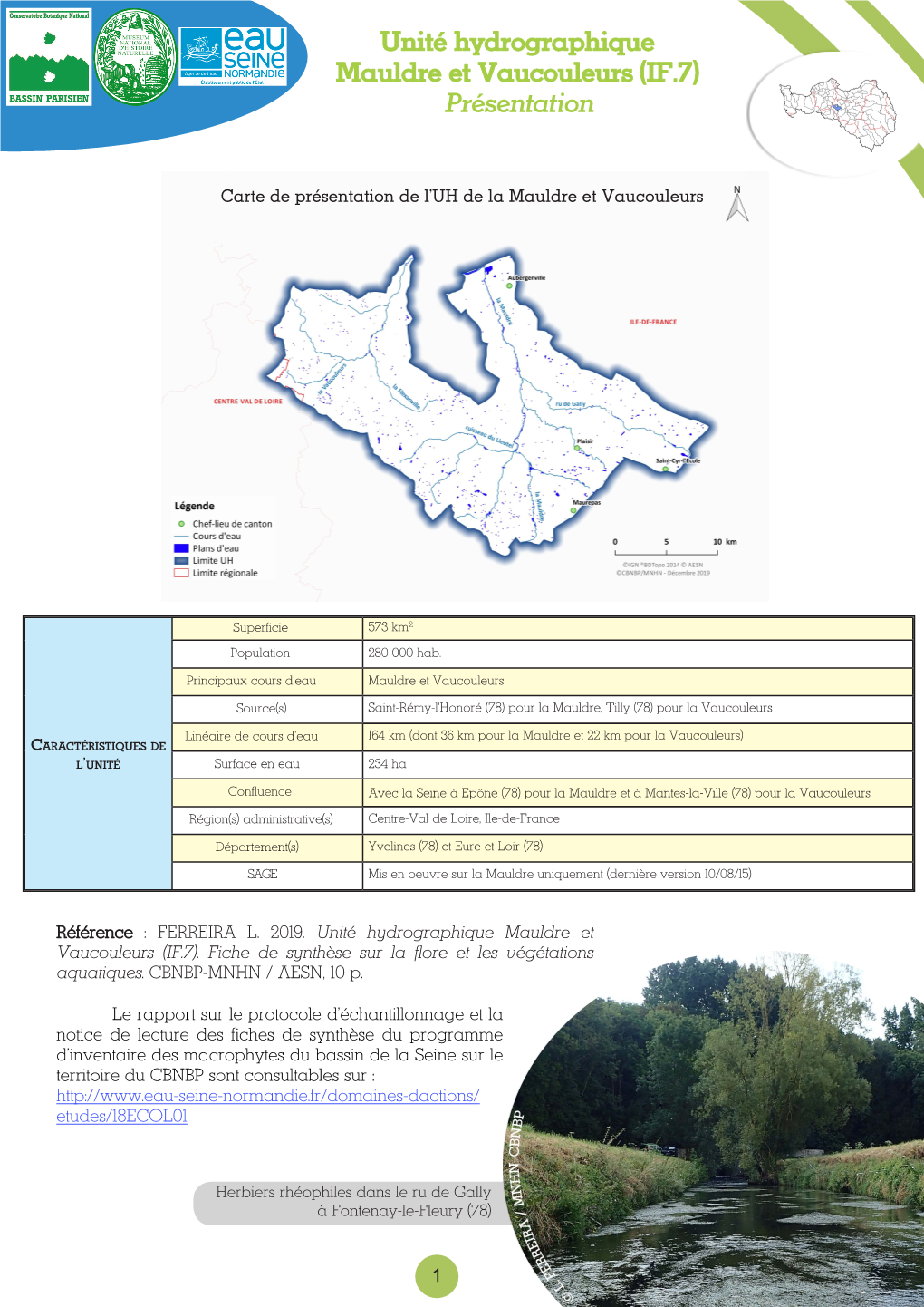 Unité Hydrographique Mauldre Et Vaucouleurs (IF.7) Présentation