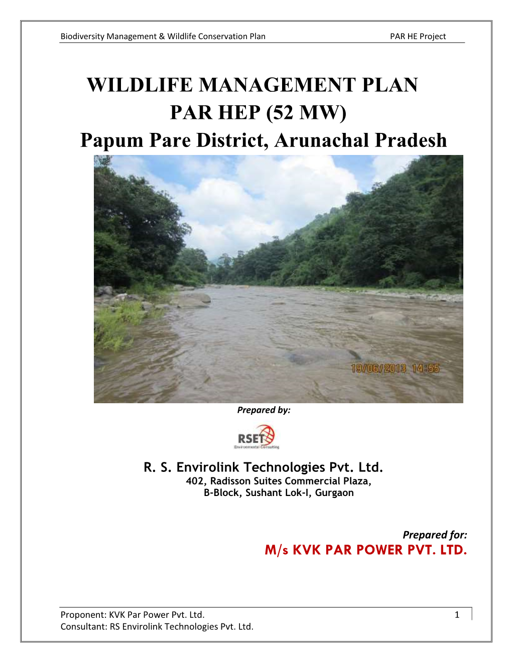 Biodiversity Management & Wildlife Conservation Plan