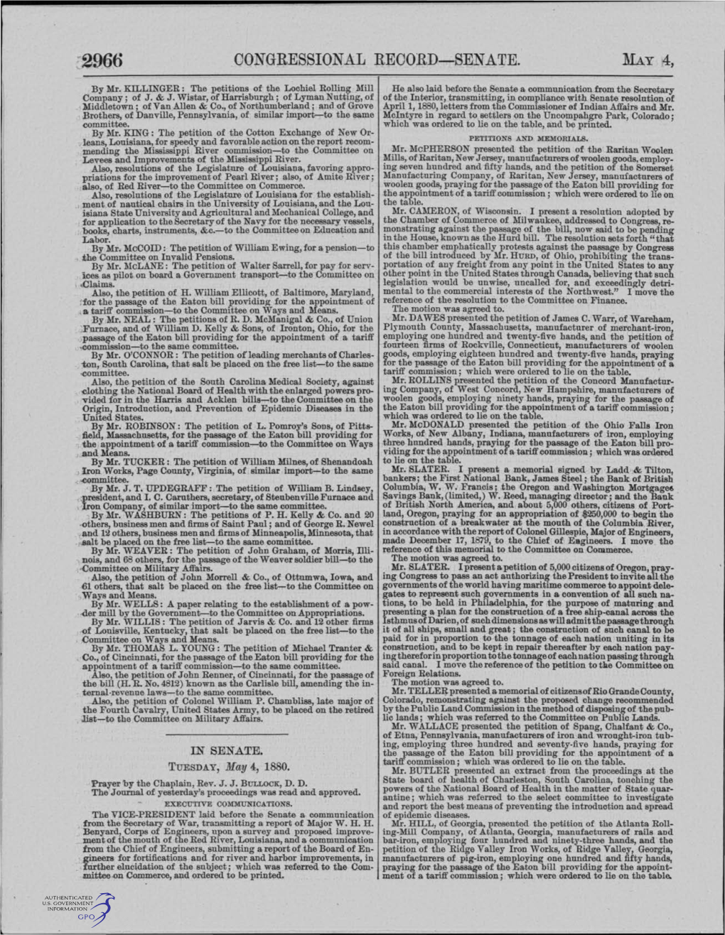 Congressional Record-Senate. May 4