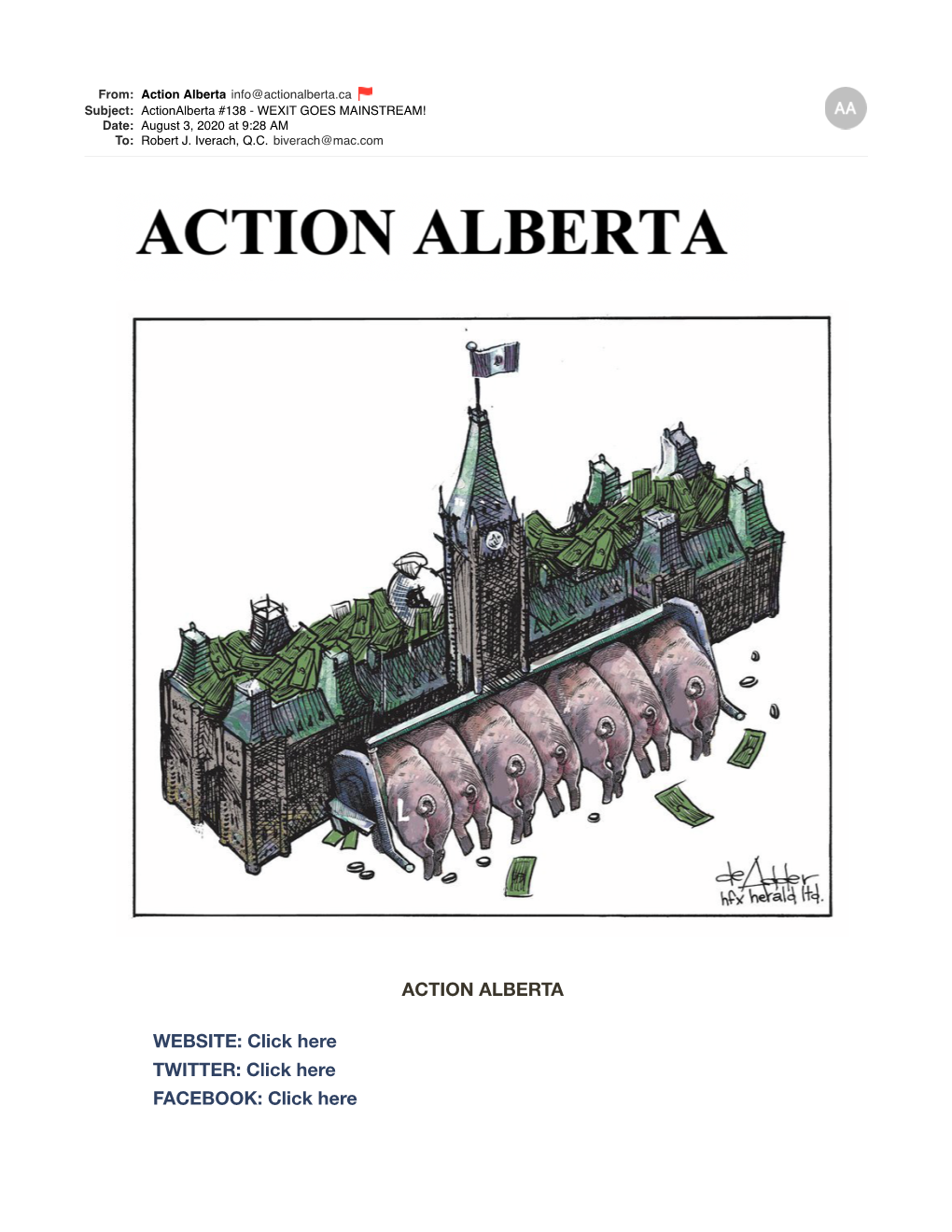 Actionalberta 138 WEXIT GOES MAINSTREAM