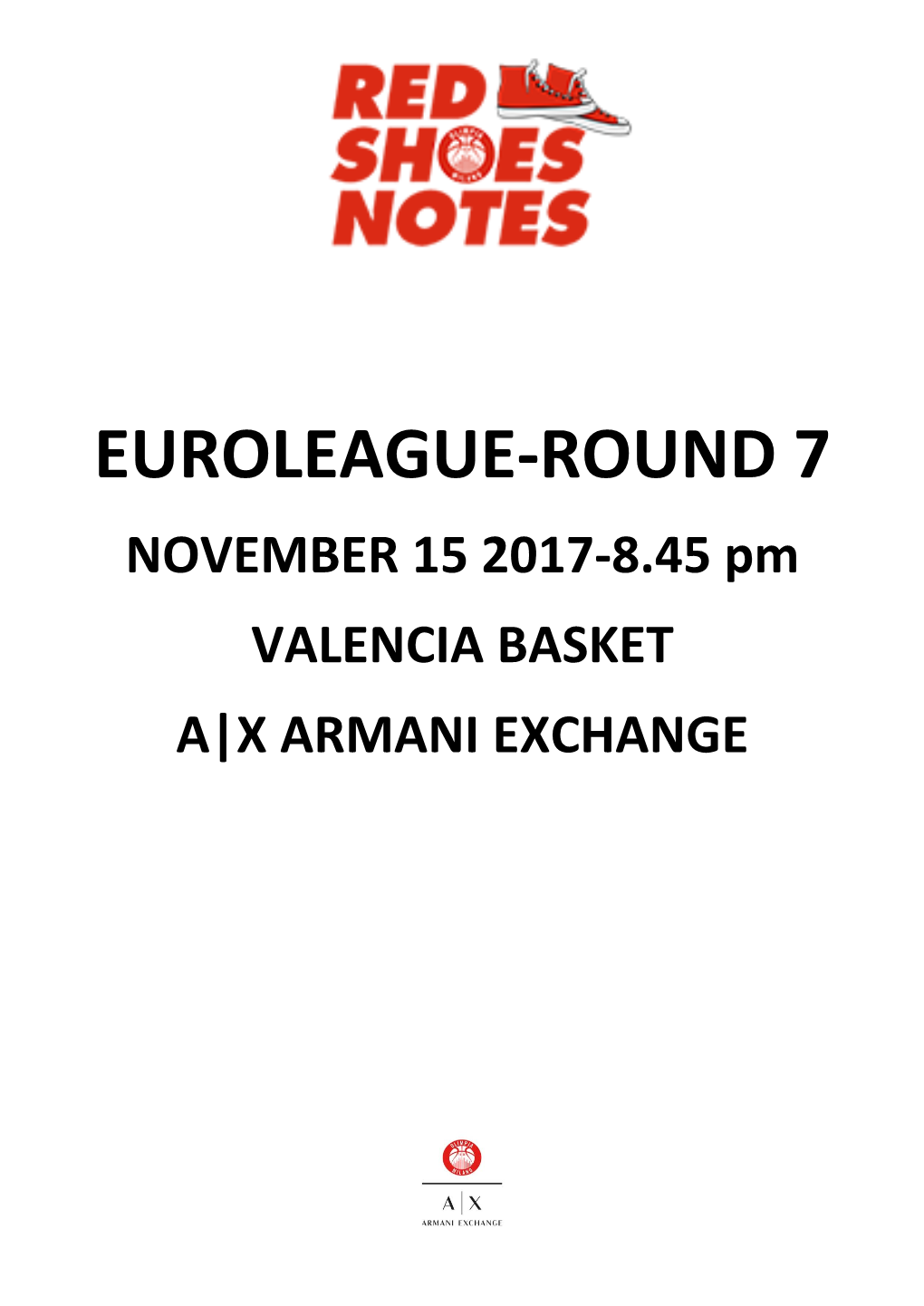 Valencia-Milano Game Notes