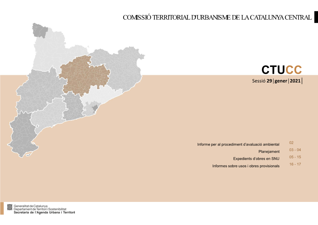 Comissió Territorial D'urbanisme De La Catalunya Central