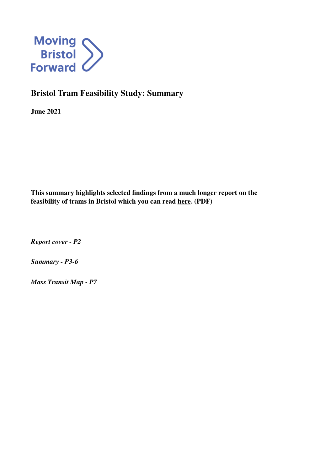 MBF Tram Report 2021 Summary