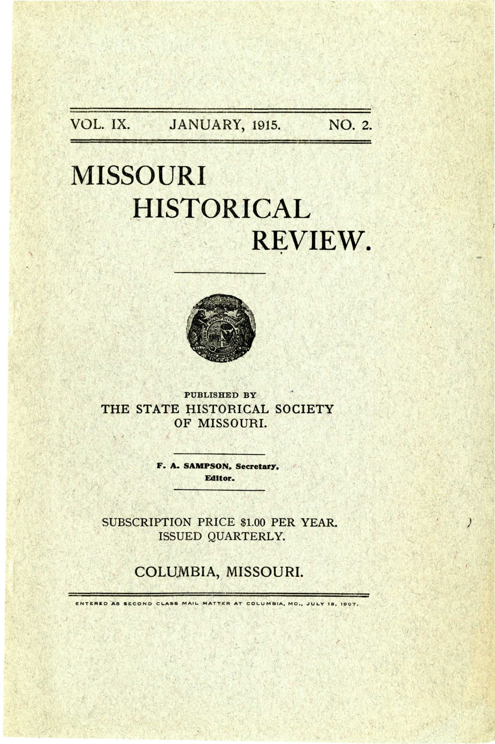 Missouri Historical Review