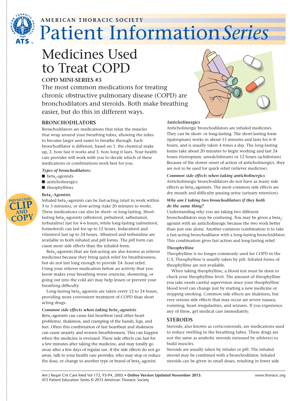 Medications Used to Treat COPD