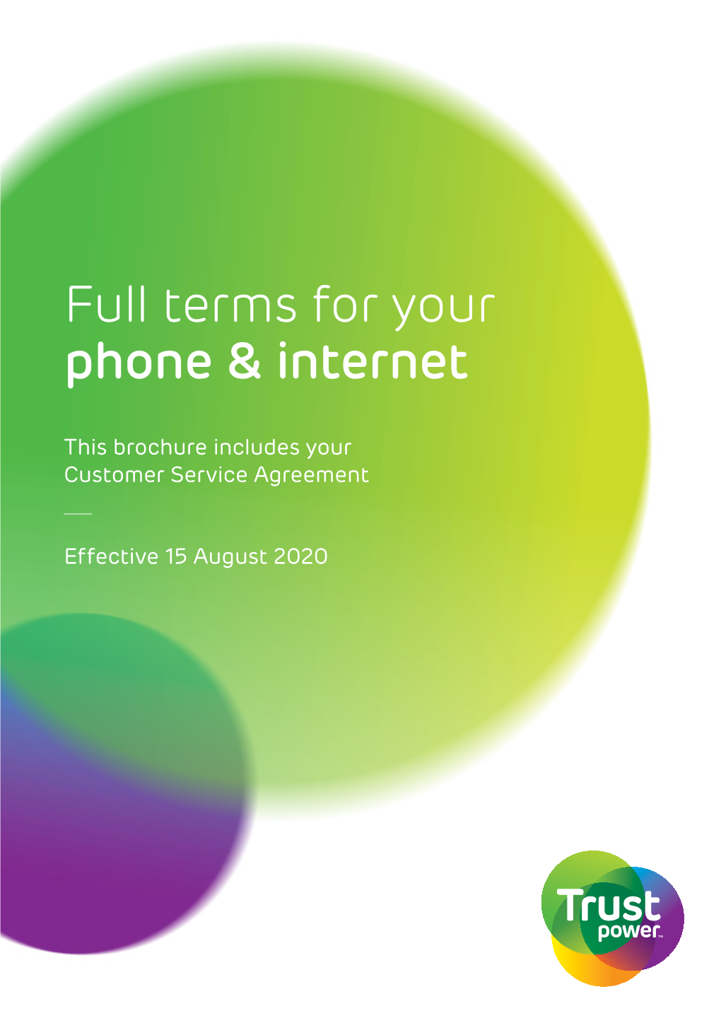 Full Terms for Your Phone & Internet