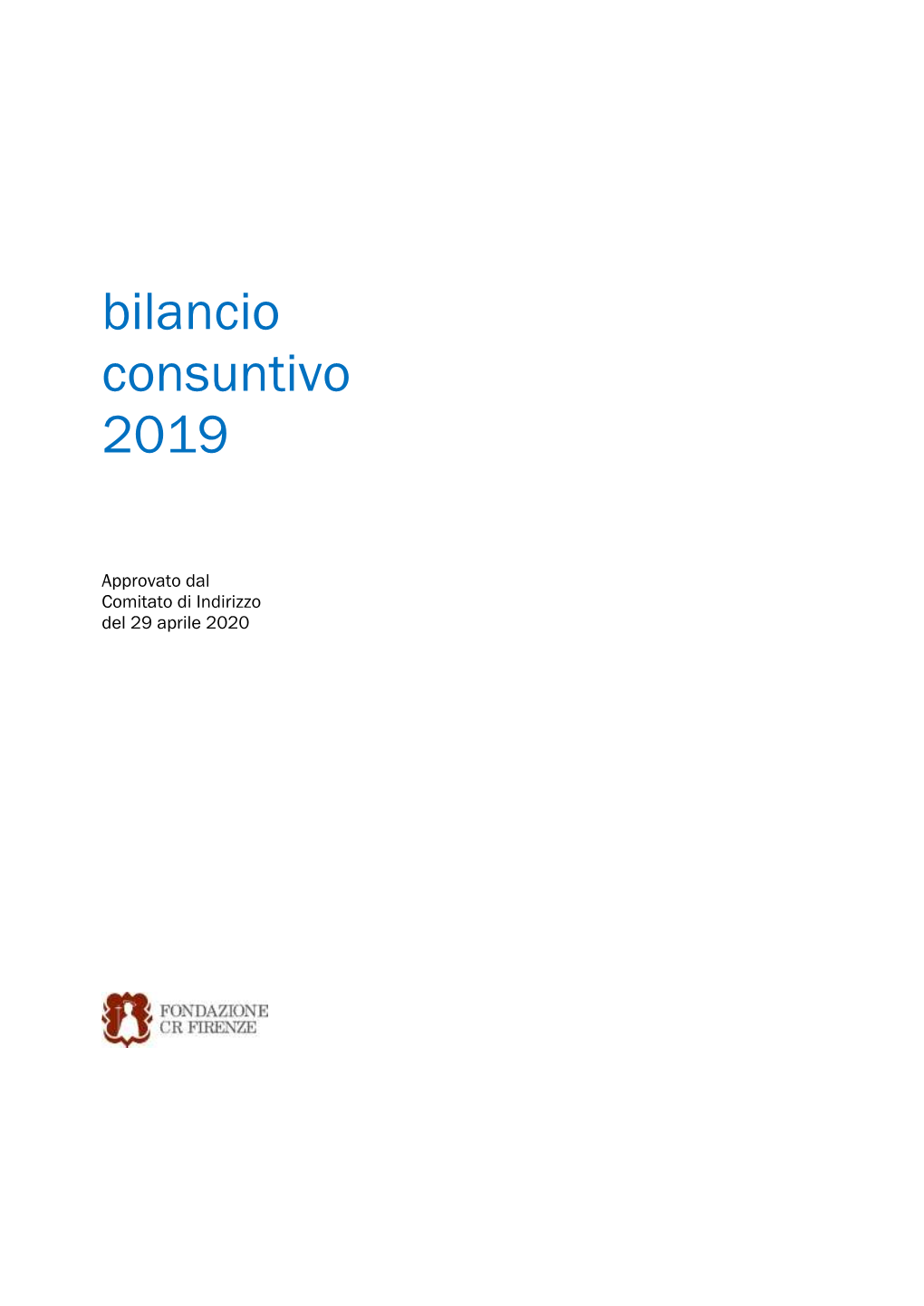 Bilancio Consuntivo 2019