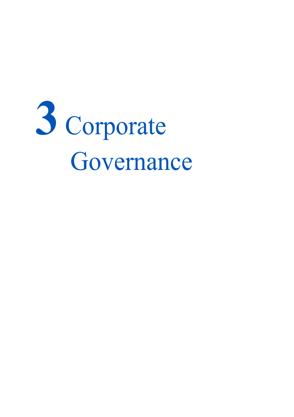 3 Corporate Governance