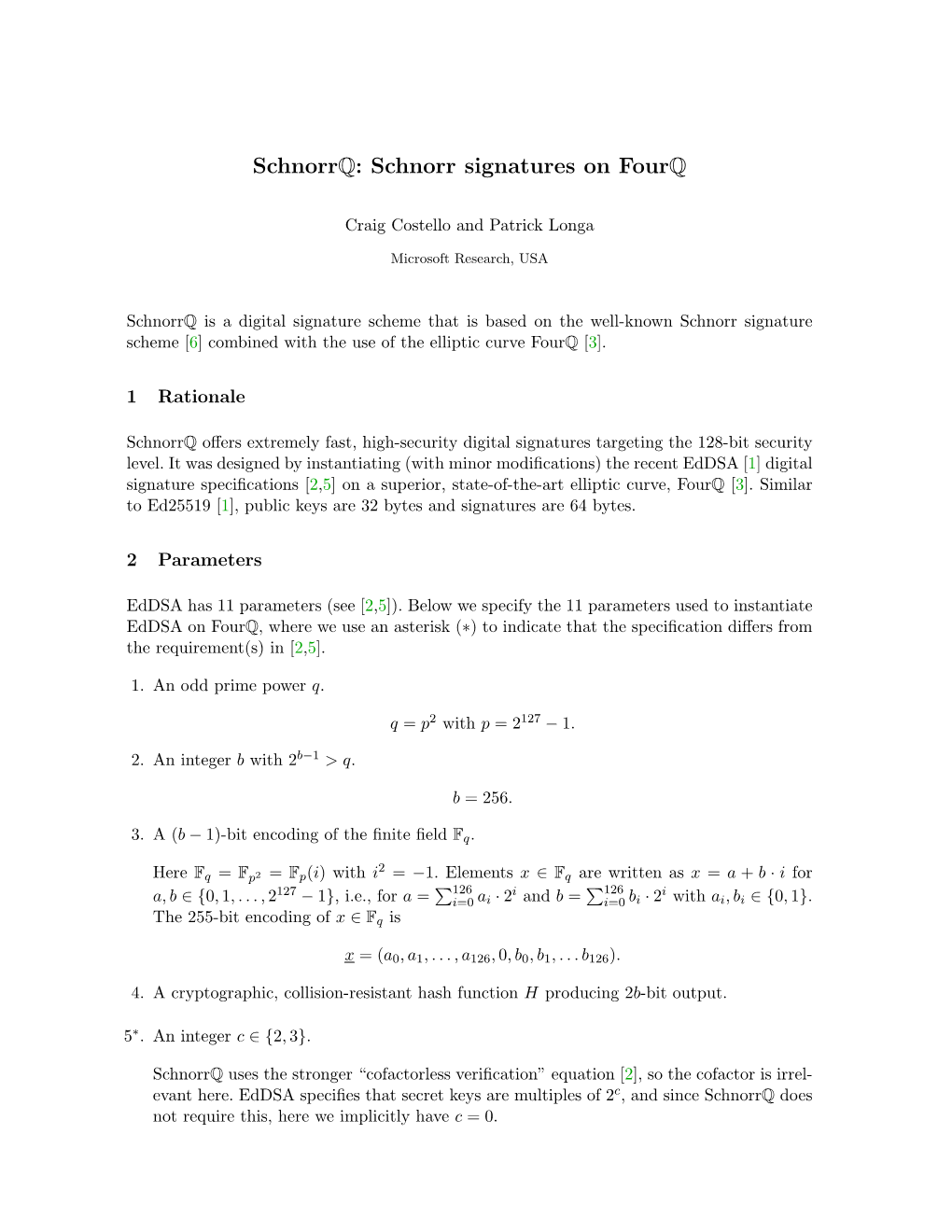 Schnorr Signatures on Fourq