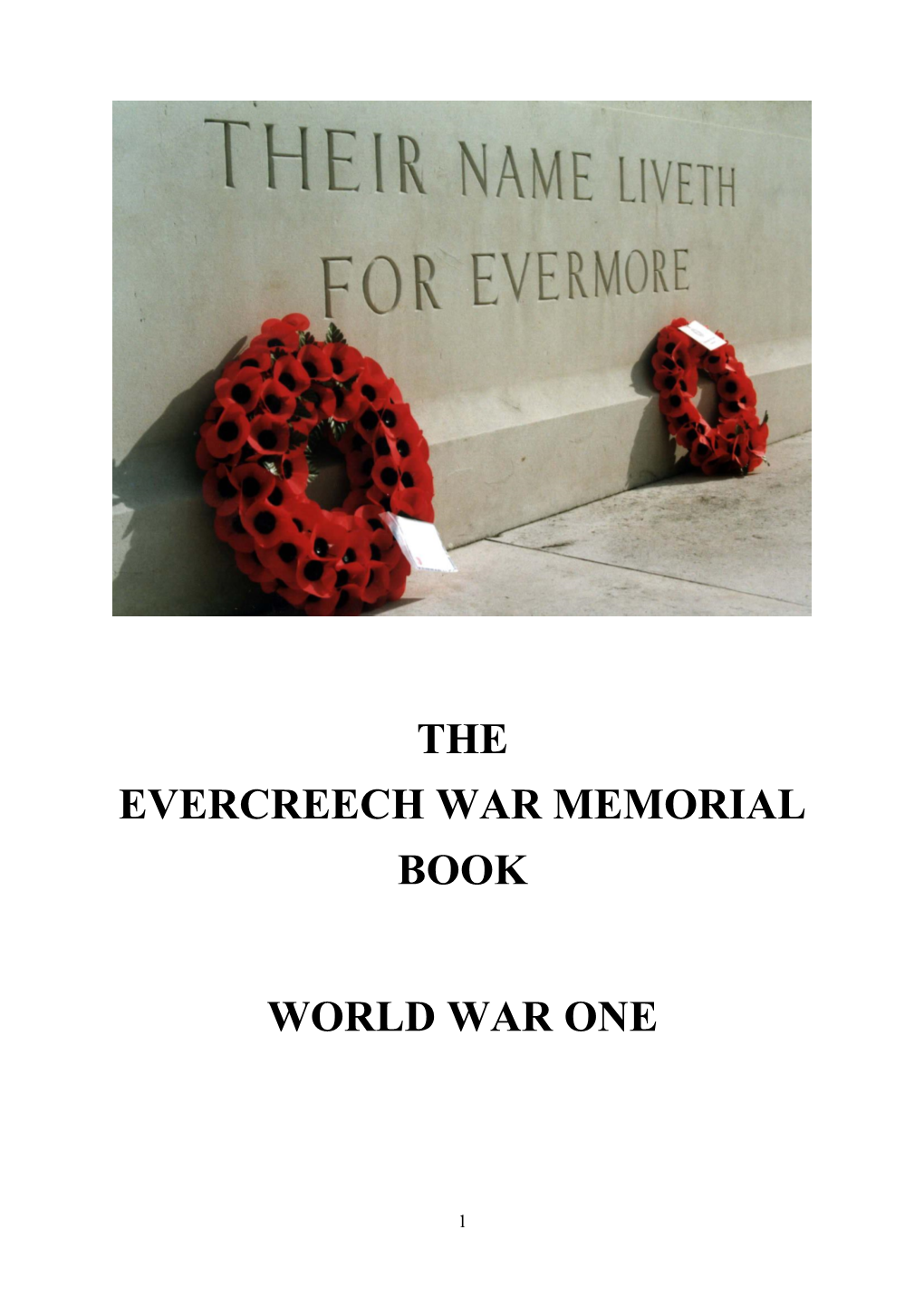 Evercreech in World War I: 1914