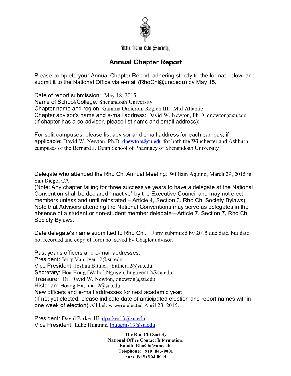 Annual Rho Chi Chapter Report s5