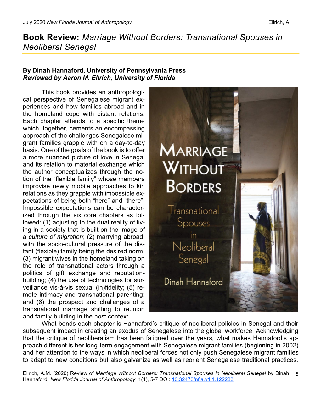 Book Review: Marriage Without Borders: Transnational Spouses in Neoliberal Senegal