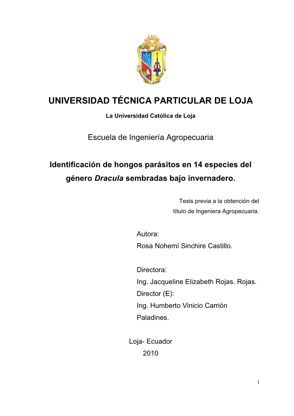 Universidad Técnica Particular De Loja