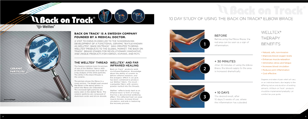 10 Day Study of Using the Back on Track® Elbow Brace