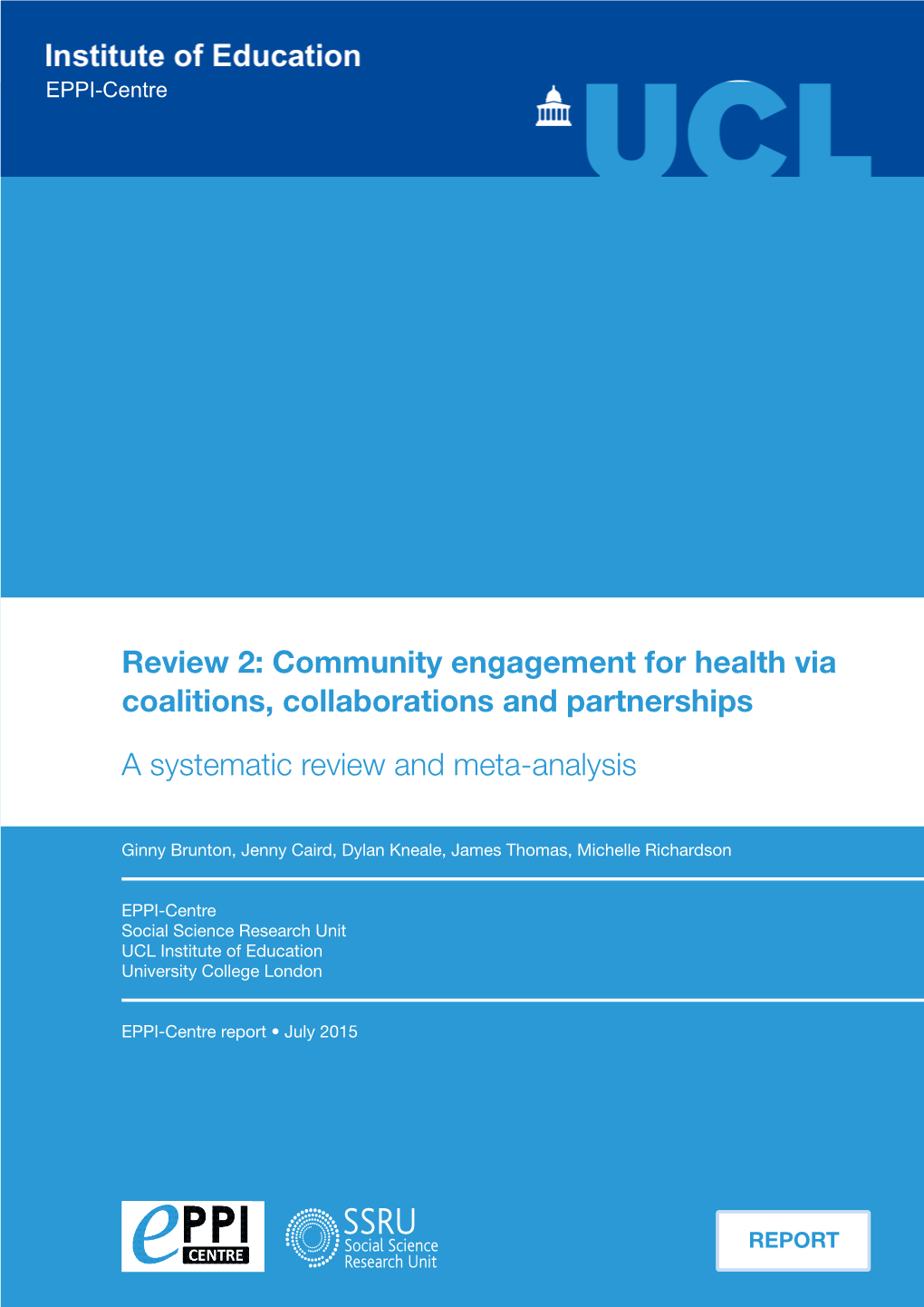 Review 2: Community Engagement for Health Via Coalitions, Collaborations and Partnerships