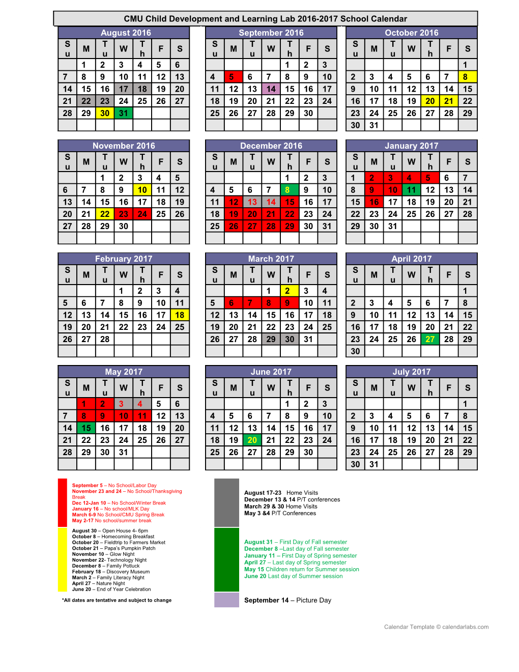 2016-17 School Calendar - Calendarlabs.Com s3