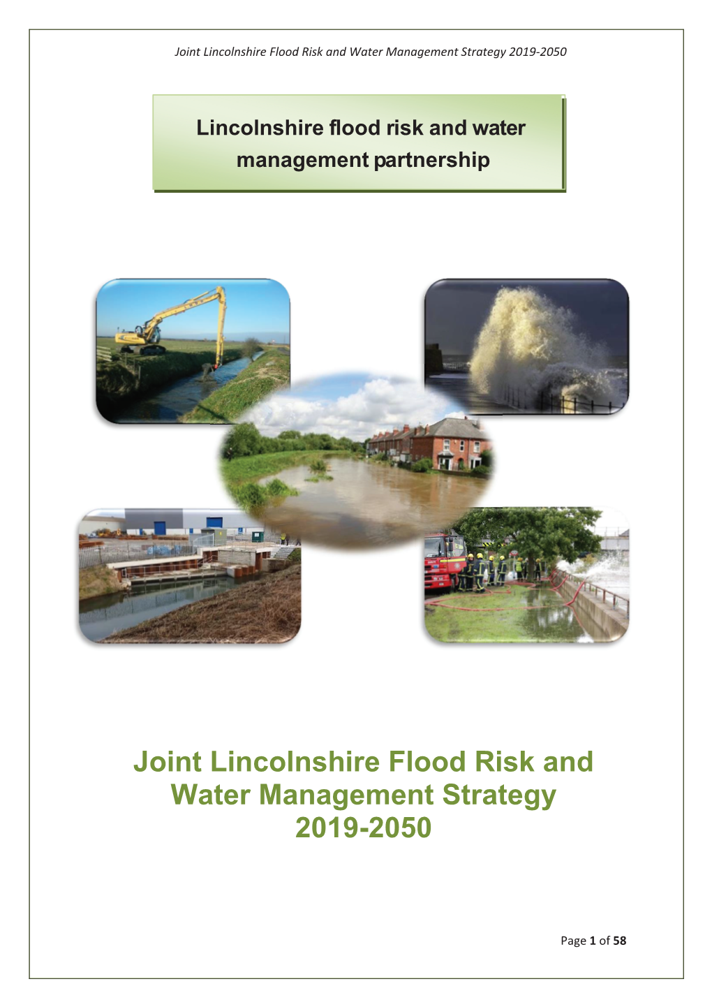 Joint Lincolnshire Flood Risk and Water Management Strategy 2019-2050