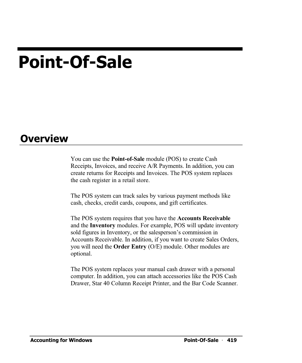 Point-Of-Sale