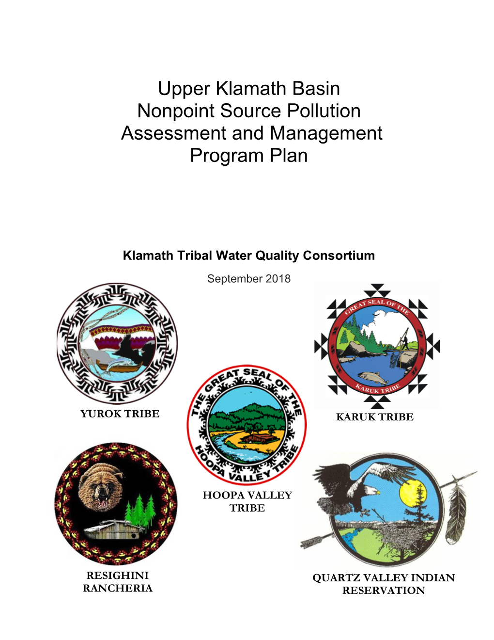 Klamath Tribal Water Quality Consortium. 2018