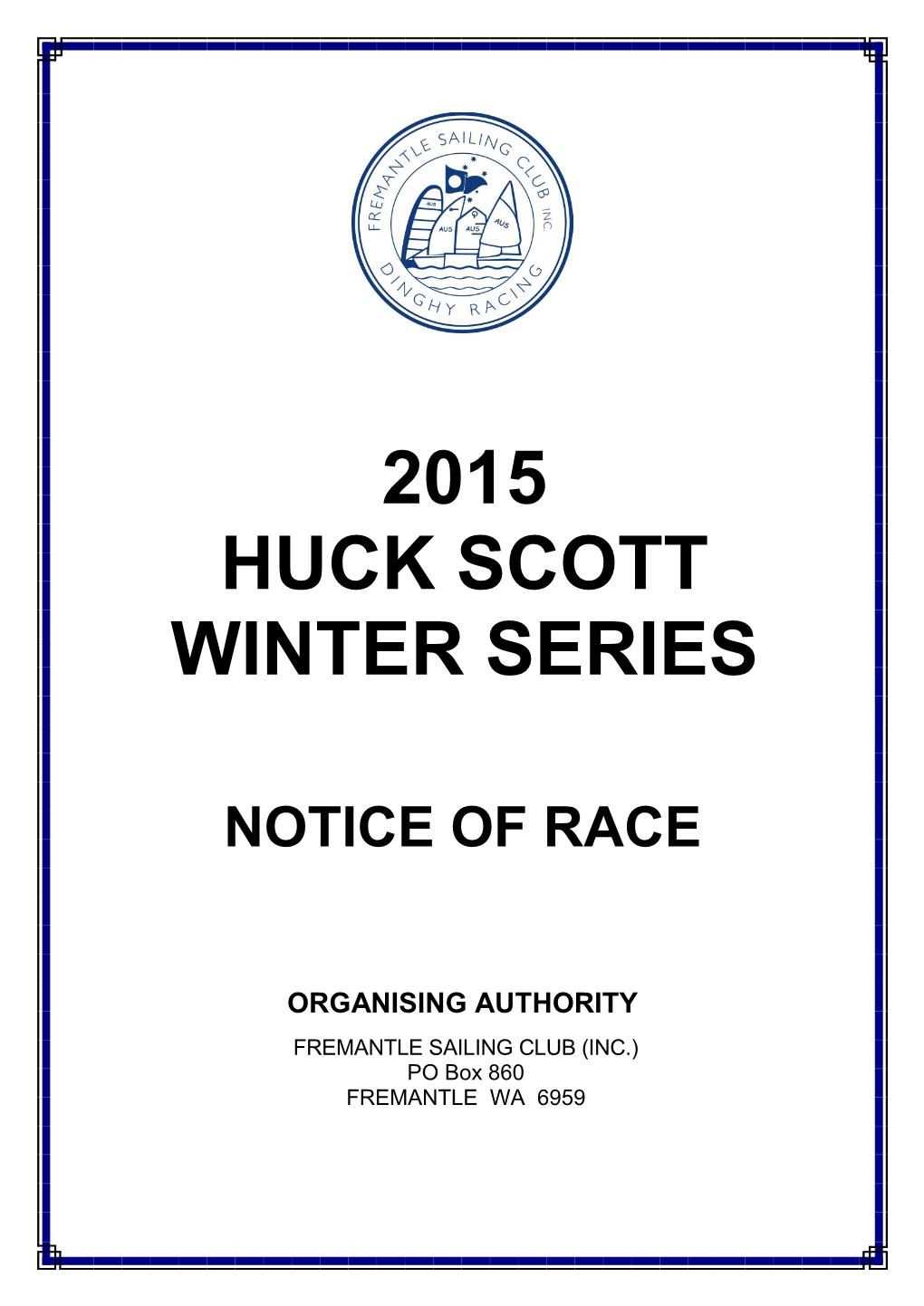 Notice of Race