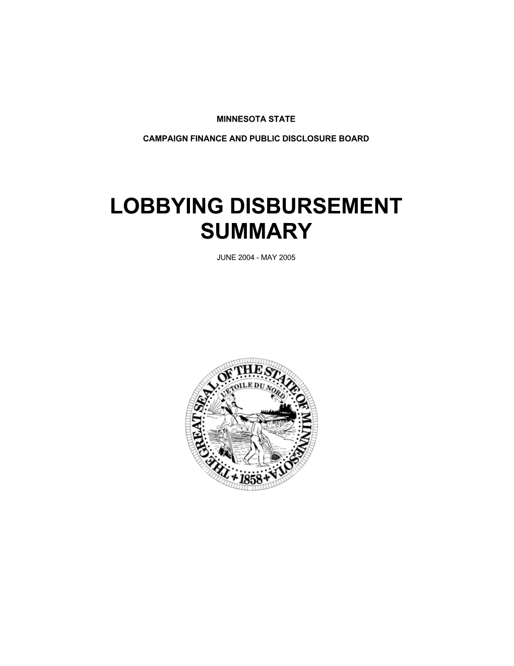 Lobbying Disbursement Summary