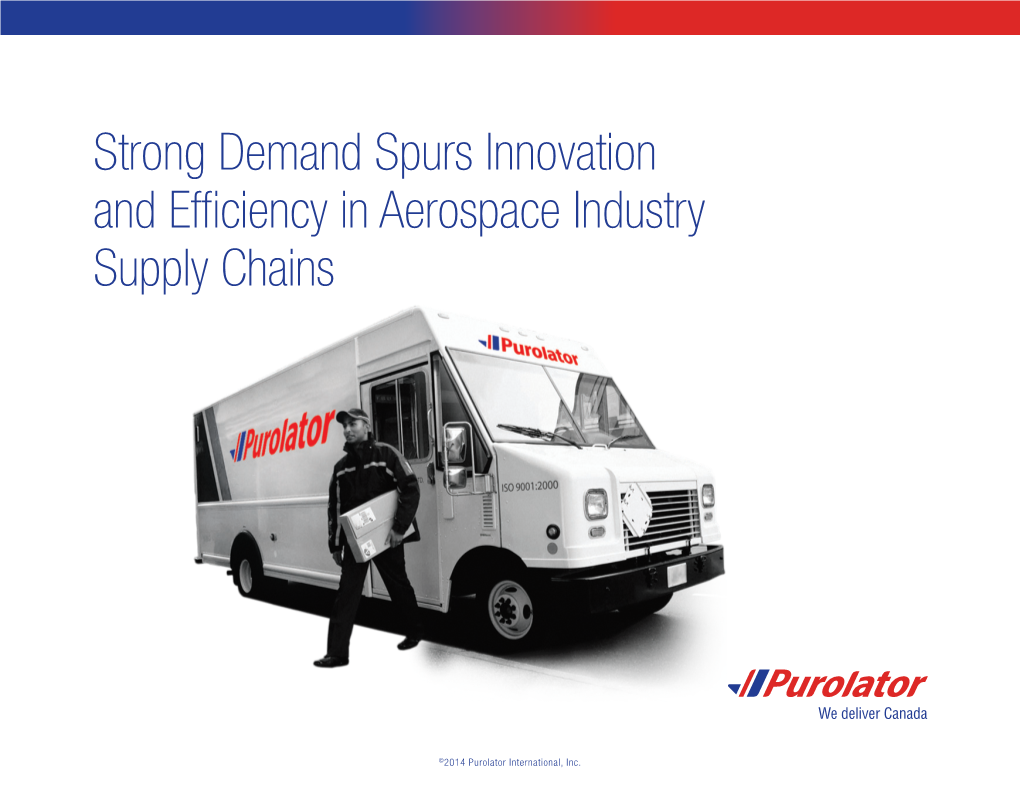 Strong Demand Spurs Innovation and Efficiency in Aerospace Industry Supply Chains
