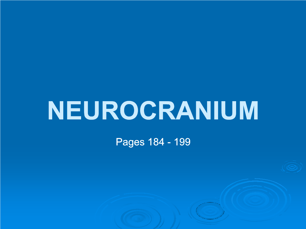 Neurocranium