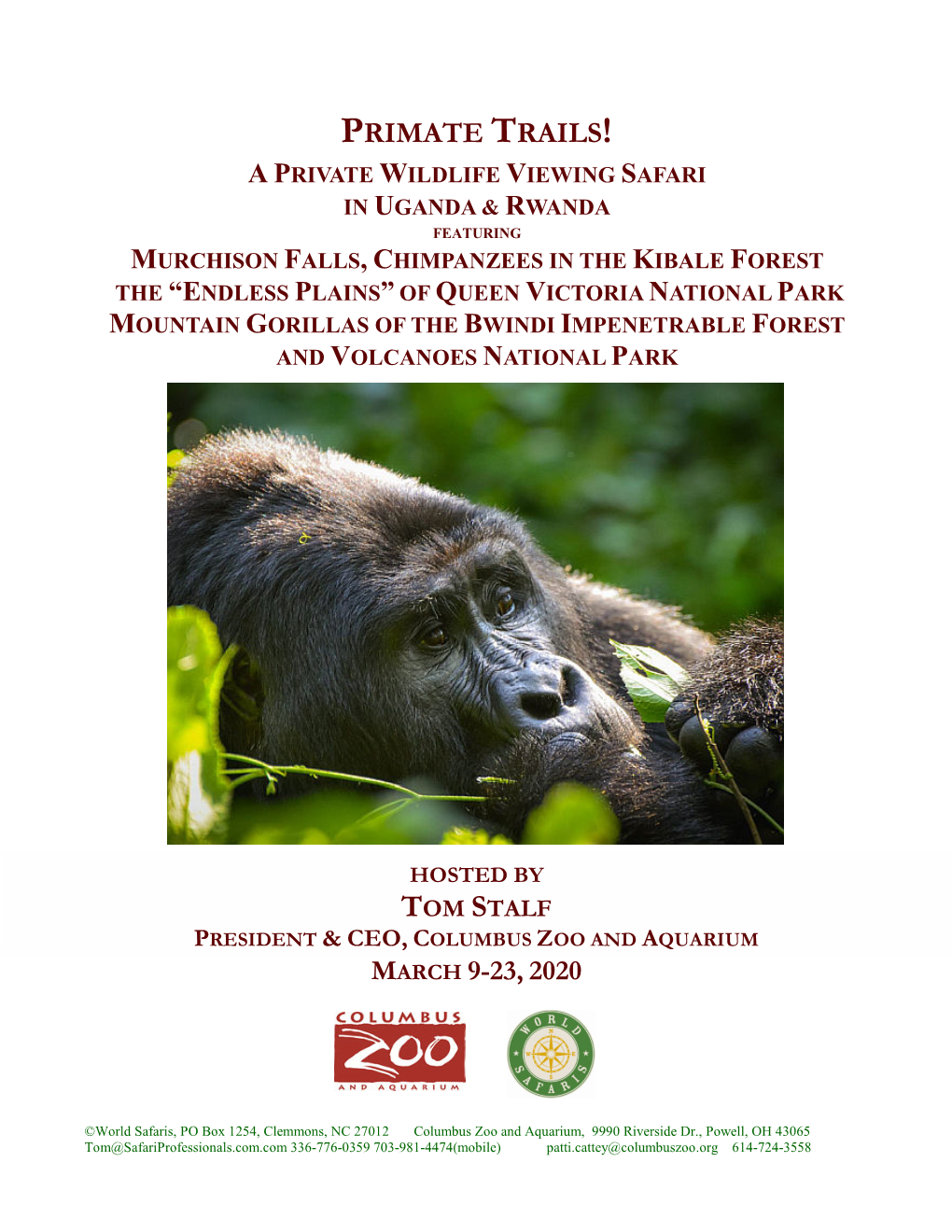 Primate Trails of Uganda Rwanda EDITED MASTER