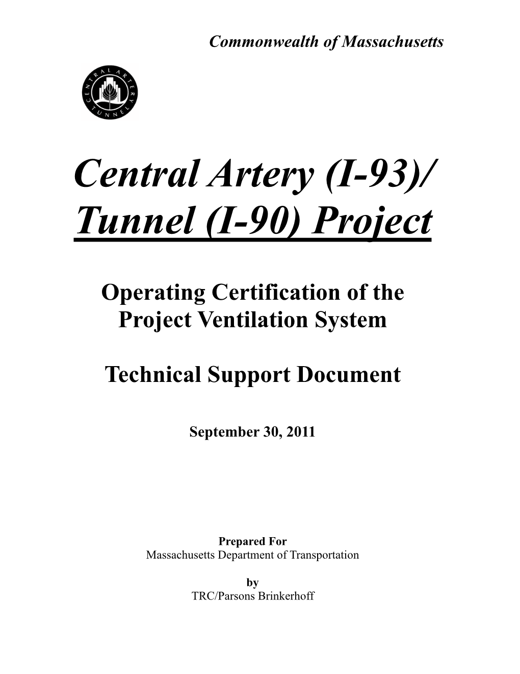 Central Artery (I-93)/ Tunnel (I-90) Project