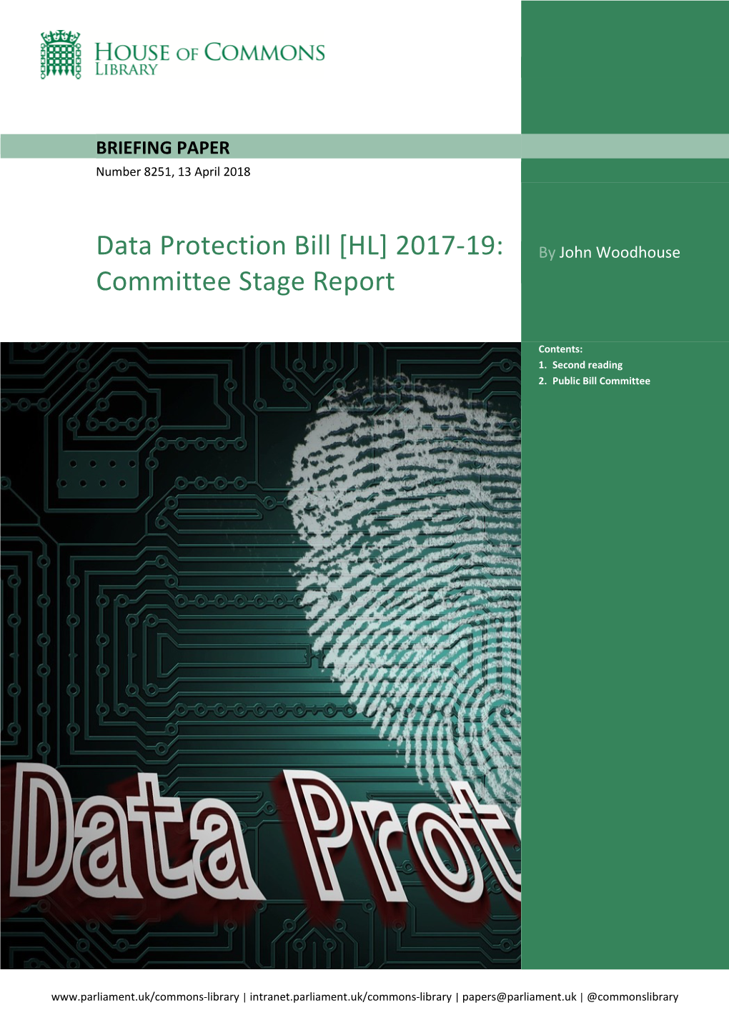Data Protection Bill [HL] 2017-19: by John Woodhouse