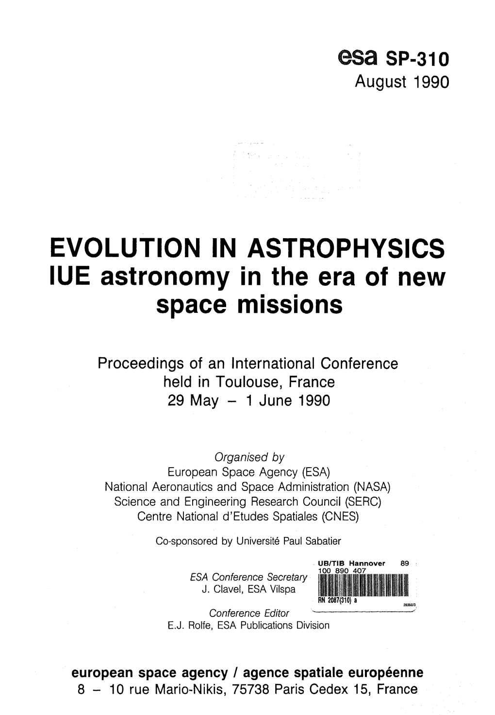 International Conference on Evolution in Astrophysics