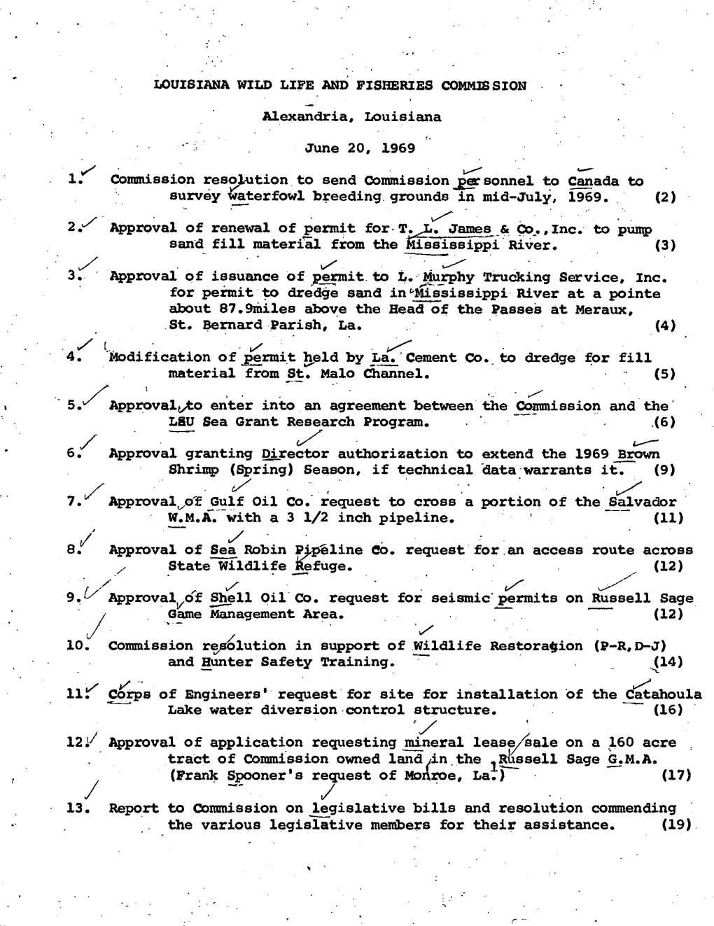 Louisiana Wild Life and Fisheries Commission