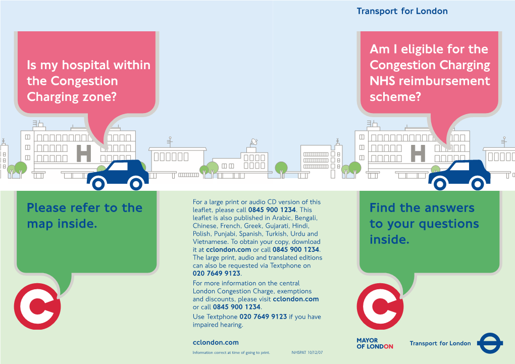 Am I Eligible for the Congestion Charging NHS Reimbursement