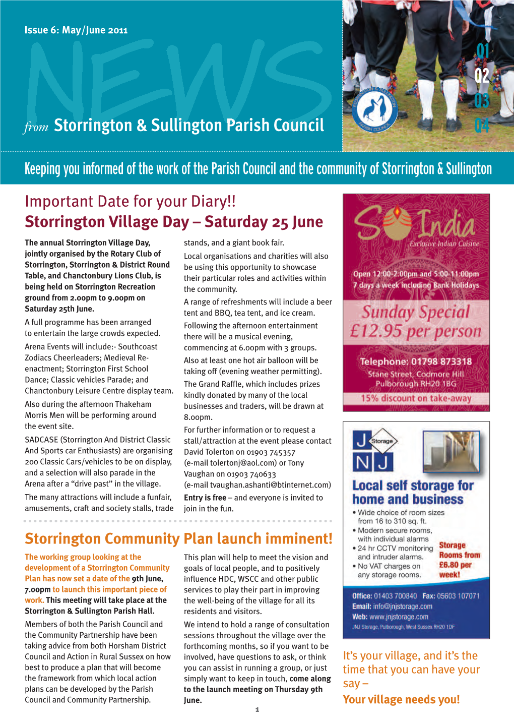 May/June 2011 Q1 Q2 Q3 from Storrington & Sullington Parish Council Q4