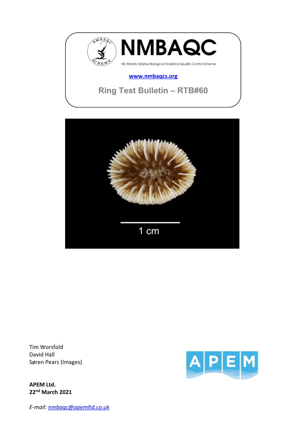 Ring Test Bulletin – RTB#60