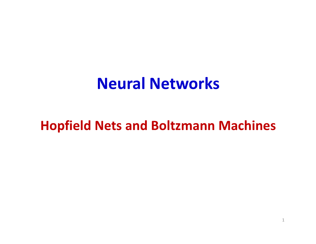 Neural Networks