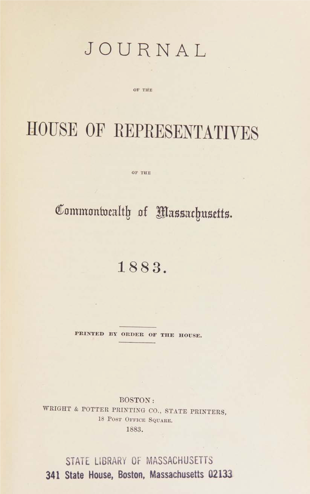 House of Representatives