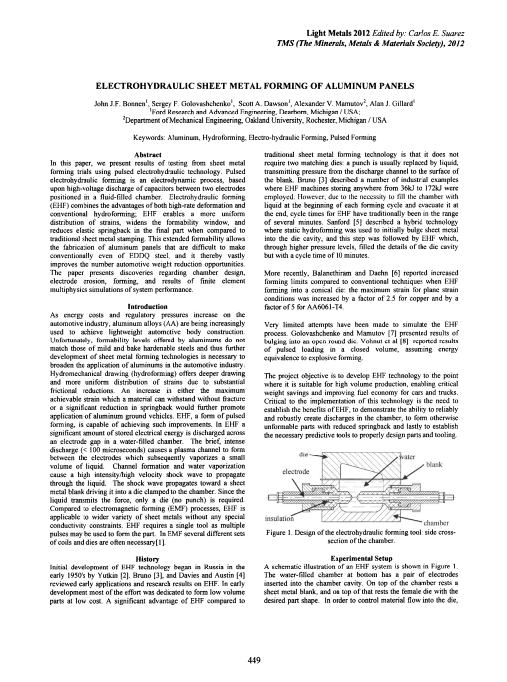 Electrohydraulic Sheet Metal Forming of Aluminum Panels