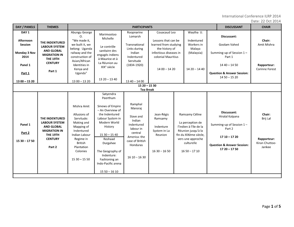 International Conference ILRP 2014