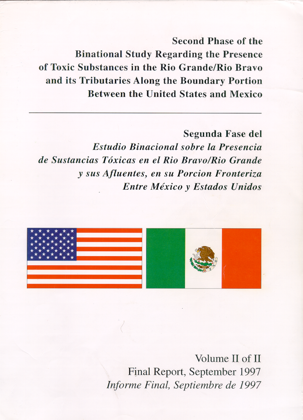 Binational Rio Grande/Rio Bravo Toxic Substance Study