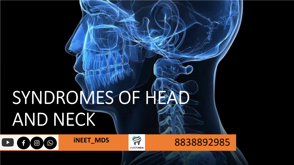 SYNDROMES of HEAD and NECK Ineet MDS 8838892985 ASCHERS SYNDROME