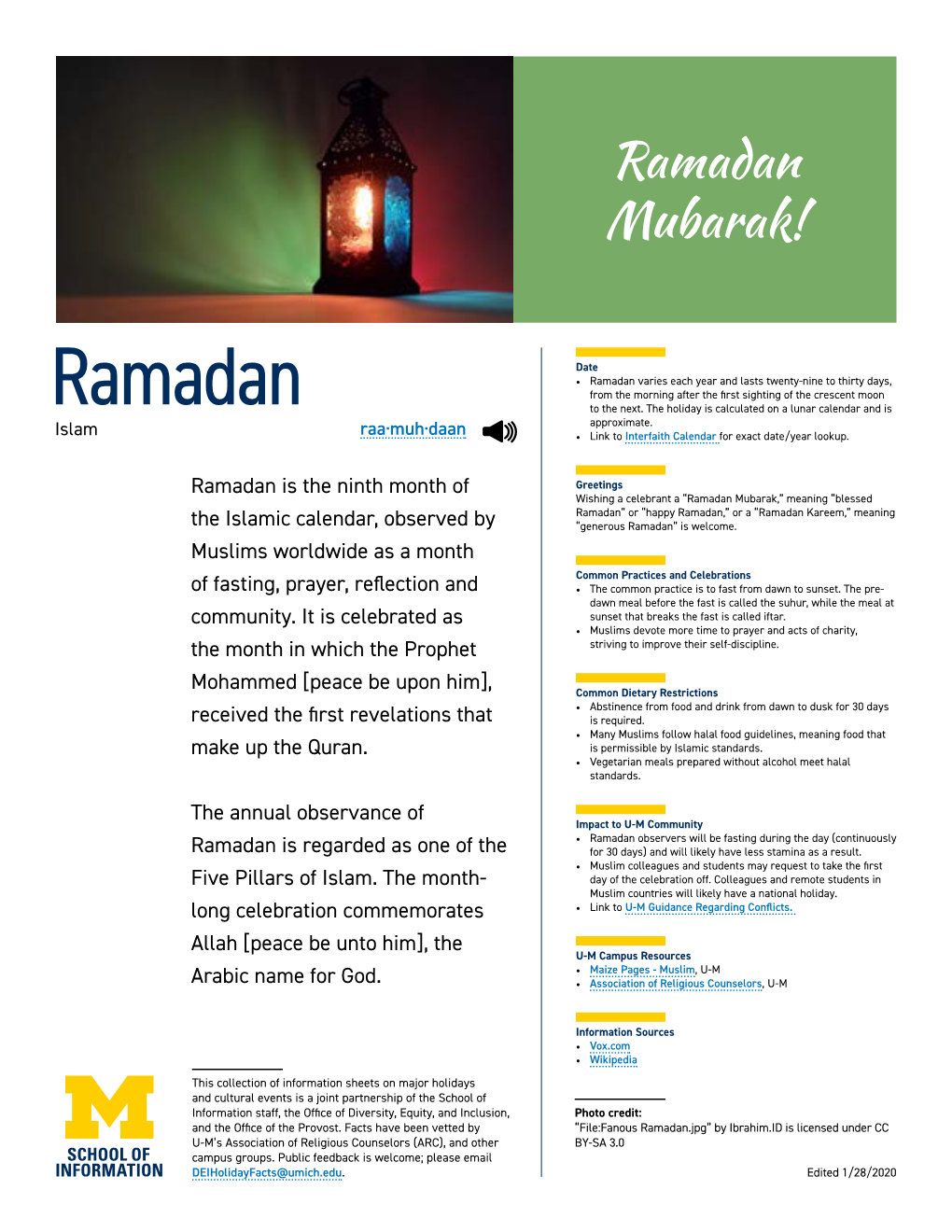 Ramadan Mubarak!