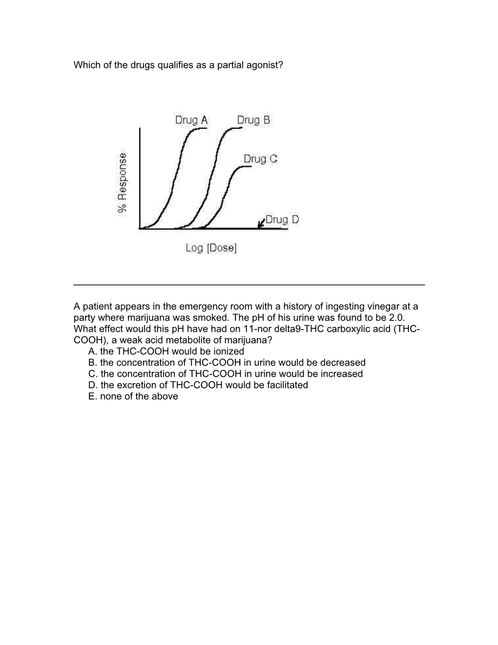 Which of the Drugs Qualifies As a Partial Agonist?