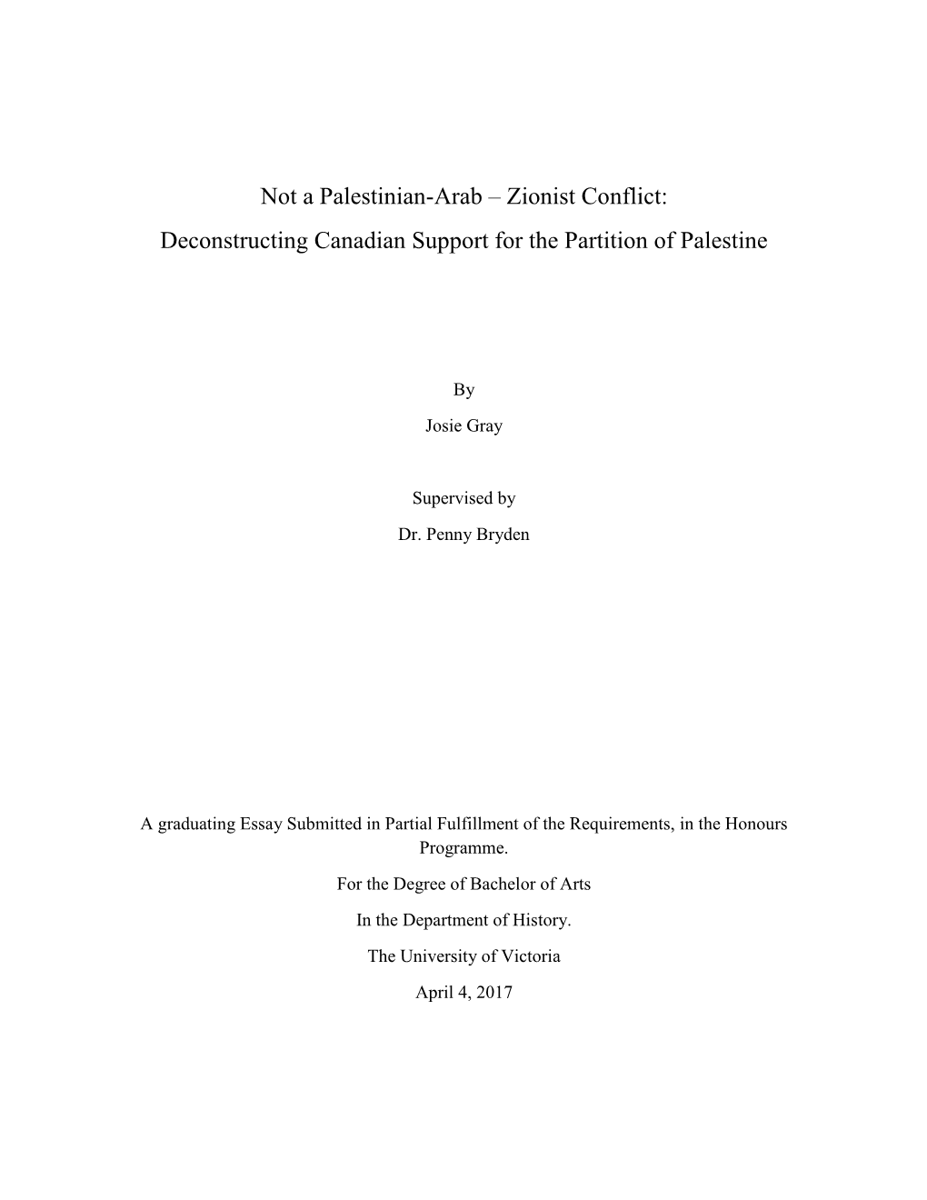 Not a Palestinian-Arab – Zionist Conflict