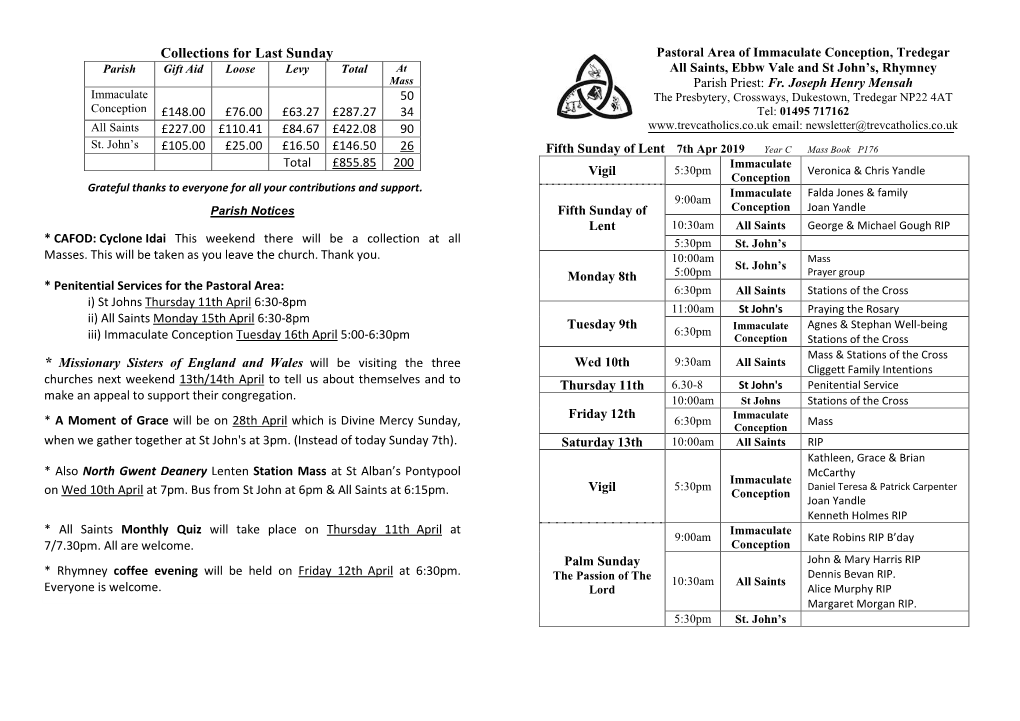 5Th Sun Lent 7Apr19