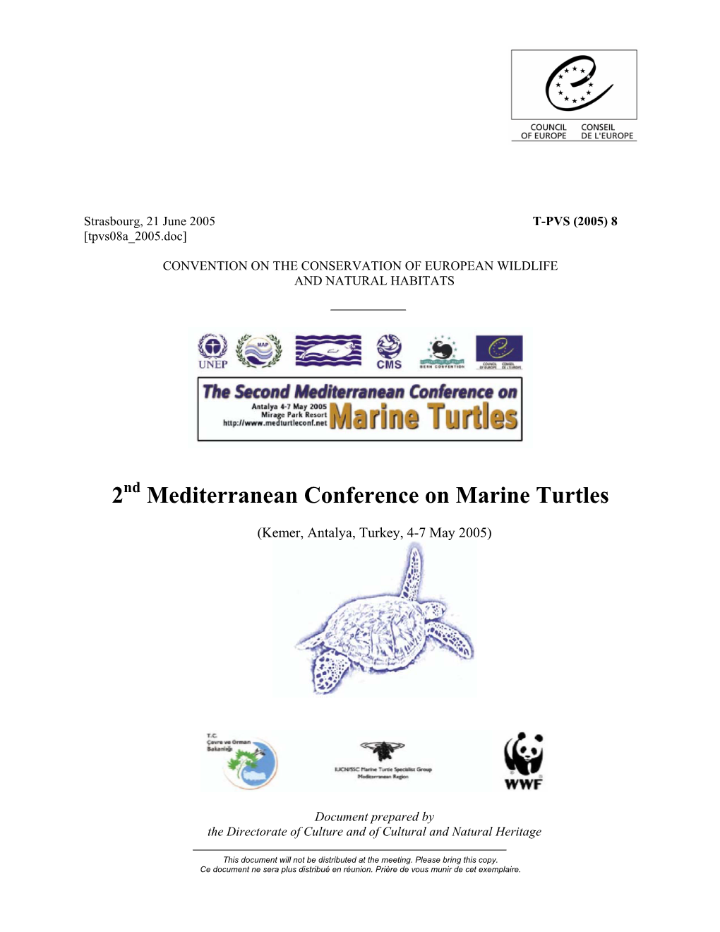 2 Mediterranean Conference on Marine Turtles