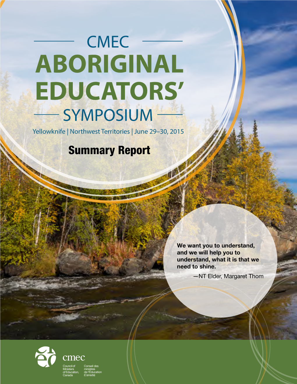 CMEC Aboriginal Educators' Symposium