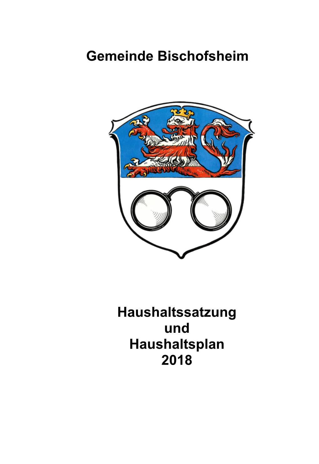 Gemeinde Bischofsheim Haushaltssatzung Und